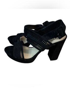 Vince Camuto Jazelle Pump 7.5 Black Leather Upper